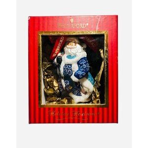 Vintage Waterford Holiday Heirlooms Rainy Day Santa Ornament 5" in Box